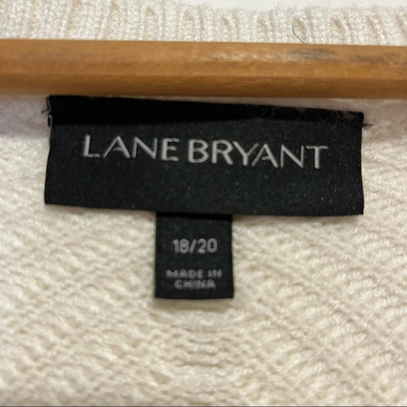 ➕ Lane Bryant Cold Shoulder Cable Knit Sweater - Picture 9 of 11